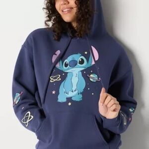 Disney | Junior Classic Lilo and Stitch Hoodie Sweatshirt | Size X-Large